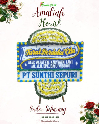 Papan Bunga Duka di Cilacap